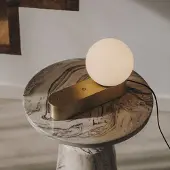 LedsC4 Perlina Lampe de Table Matte Gold