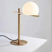 Estiluz Circ Lampe de Table Satin Gold