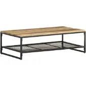 vidaXL Table basse 110x60x35 cm Bois massif recyclé