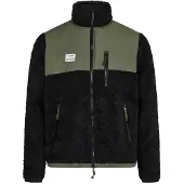 Resterods Sweat à Capuche zippé à panneaux vert homme
