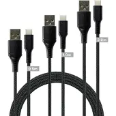 Speedlink Set de câbles USB-A vers USB-C, noir (2 m, USB 2.0)