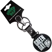 Green Day Stacked Logo & Grenade Circle Schlüsselanhänger