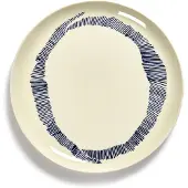 Serax Assiette Plate Serax Feast Tableware By Ottolenghi White Blue L 26,5 cm