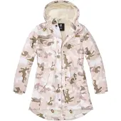 Brandit Parka mi-saison 'Marsh Lake' olive / rose clair / blanc