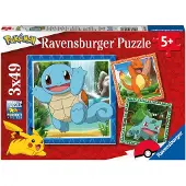 Ravensburger Puzzle 3x49 Pokémon 05586