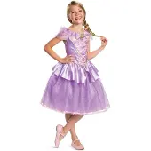 Disguise Rapunzel Deluxe Costume Violet 5-6 Years Enfants