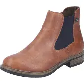 Rieker Chelsea Boots cognac / noir