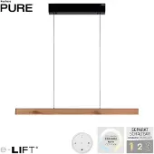Paul Neuhaus Lampe suspendue design Pure E-Motion bois