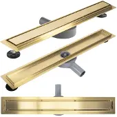 REA Drain Linéaire Neox Pro Brush Gold 80