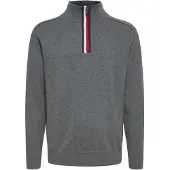 FQ1924 Pull-over 'Kyle' bleu nuit / gris / rouge / blanc