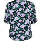 Zizzi Chemisier mélange de couleurs / noir