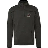 FQ1924 Pull-over 'BIRK' gris foncé / rouge sang / blanc
