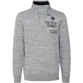 FQ1924 Pull-over 'GUDMUND' gris / noir