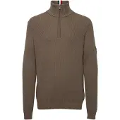 FQ1924 Pull-over 'Kyle' bleu / marron chiné / rouge / noir / blanc
