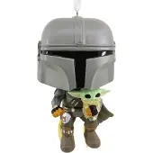 Hallmark Funko Pop ornement mandalorien avec Grogu 8 cm