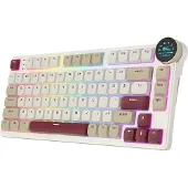 Royal Kludge Clavier gaming RK N80 Rosy Clouds avec commutateurs bruns