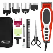Wahl close cut pro trimmer rouge, 6 peignes inclus