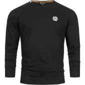 INDICODE JEANS T-Shirt ' Trense ' noir / blanc