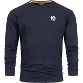 INDICODE JEANS T-Shirt 'Trense ' bleu marine / blanc