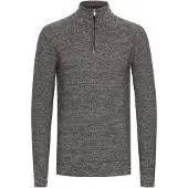 INDICODE JEANS Pull-over 'Jador' gris foncé / blanc