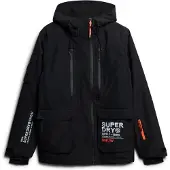 Superdry pour homme. MS110178A Veste de ski Ultimate Rescue noir (XL), Sport, Neige, Polister recyclé, Durable