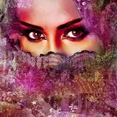 Safaary Peinture arabe Belle Lina Pink