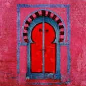Safaary Tableau marocain Porte rose