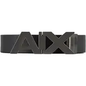 Armani Exchange pour homme. 951058CC50543120 Ceinture en cuir noir, marine (36), Casuel, Classique