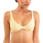 Rhythm Noumea Underwire Bikini Top Jaune S Femme