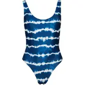 Superdry Code Tie Dye Swimsuit Bleu 2XS Femme