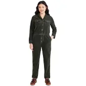 Dockers Long Sleeve Jumpsuit Vert M Femme