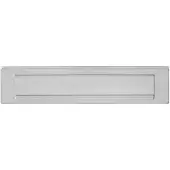 Intersteel Boîte aux lettres avec rebord de pluie Posta Acier inoxydable droit