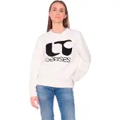 Le Temps des Cerises Sweat-shirt 'Paolo' noir / blanc