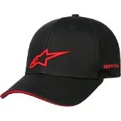 Alpinestars Casquette Rostrum Black Red, Taille: One Size