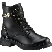 Marco Tozzi Bottines à lacets or / noir
