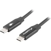 Lanberg CA-CMCM-40CU-0010-BK USB-C M/M USB2 Kabel 1,0m QUICK CHARGE 4.0 schwarz