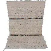 Safaary Couvre-lit marocain Handira Couverture Beige 155 x 95cm