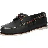 Timberland Mocassin '174036 CLASSIC BOAT SHOE barca navy blu scarpe uomo lacci light pelle' noir denim