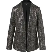 Comma Blazer gris argenté