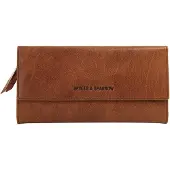 Spikes & Sparrow Cuir porte-monnaie Bronco Wallet RFID Brandy brun