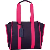 Tom Tailor DENIM Cabas 'Alani' bleu foncé / rose