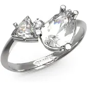 GUESS Wonderlights Ring Argenté 54 Femme