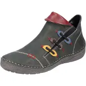 Rieker Bottines bleu marine / jaune / kaki / melon