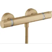 Hansgrohe Thermostat de douche mural Ecostat Comfort, finition bronze brossé