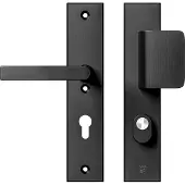 Axa Safety Teig (Edge Plus) Schwarz schwer: Duerhocker (Modell D-Duwer/Block) PC72 mit Kernschutzsch (Garniture de porte, Poignée de porte)