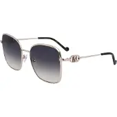 Liu Jo Lunettes de Soleil LJ155S 57/19/140 SHINY GOLD/GREY SHADED métal femme LJ155S