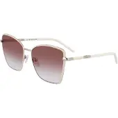 Longchamp 167s Woman Sunglasses Blanc White Femme