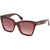 Max mara Lunettes de Soleil MM0089 55/17/140 Dark havana Front acetate WOMAN MM0089