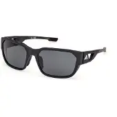 Adidas lunettes de soleil en plastique noir SP0092 5802D