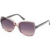 GUESS Gu00100 Woman Polarized Sunglasses Gris Femme